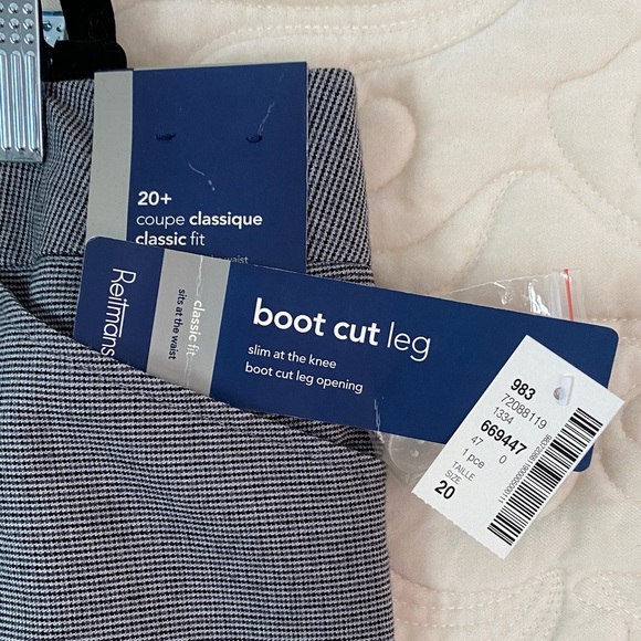 NEW Reitmans Encore Bootcut Dress Pants Gray Trousers - Picture 4 of 12